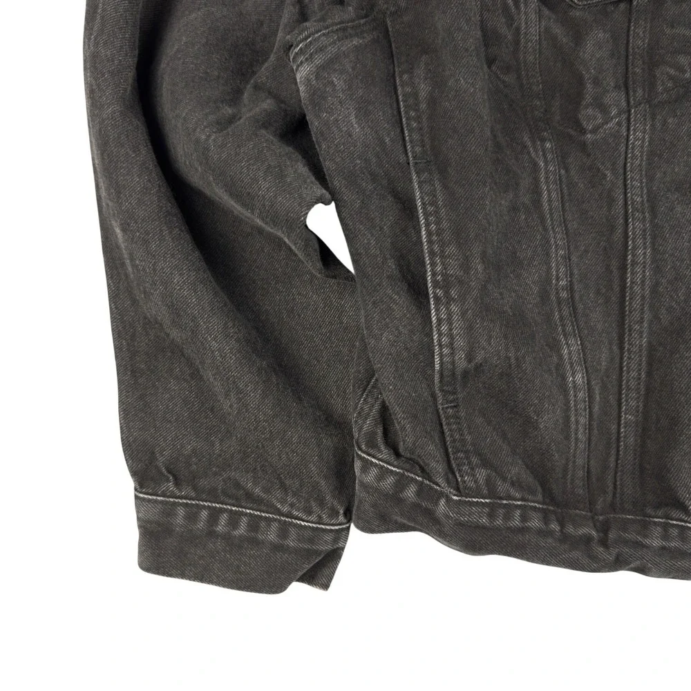 Vtg Levi's 70598 Trucker Jacket Men's XL Black Denim 90s Faded Wash‎